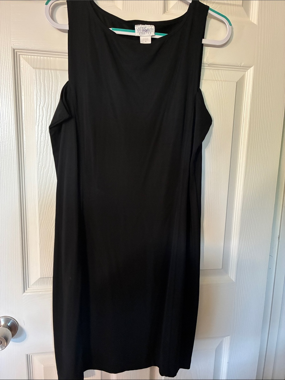Willi Smith Black Sleeveless Midi Dress